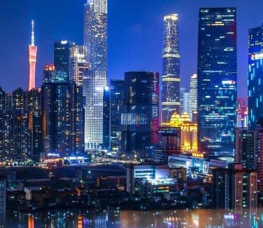 Tianhe Center Apartment | Magnolia Loft Downtown Guangzhou - Canton Fair Free Shuttle