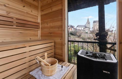Venthone House | Maison 9 personnes a Venthône, sauna et vue