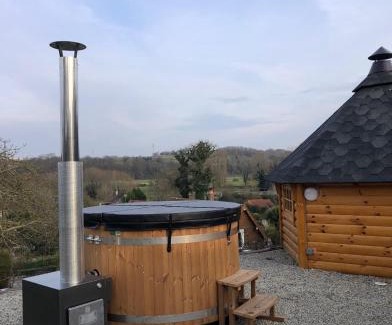 Longueil House | Maison bois kota/bain nordique/proche de la mer/kota grill