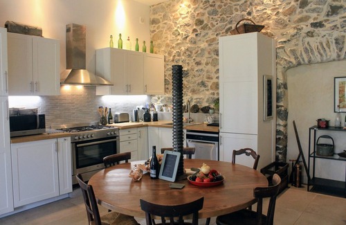 Roquebrun House | Maison de Farine's La Grande Maison has a pool, large terraces, and lovely views