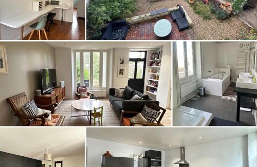 Moret-sur-Loing House | Maison familiale-jardin-50m du Loing-tout à pieds