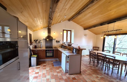 Saint-Laurent-la-Vallee House | Maison de Bertrand - fabulous stone house with private pool and huge garden
