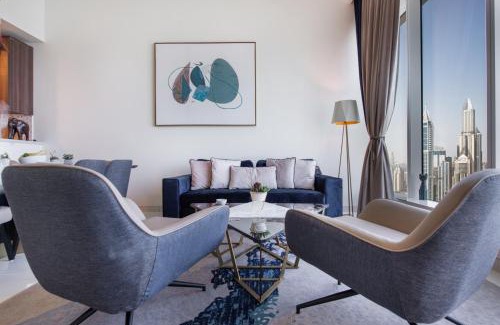 Dubai Media City Apartment | Maison Privee - Chic Coastal Escape with Open Sea Vws on Palm Entry