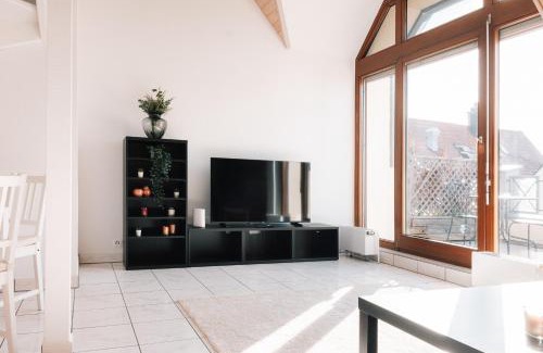 Bernhausen Apartment | Maisonette-Wohnung Airport Messe Stuttgart - Balkon - Parkplatz