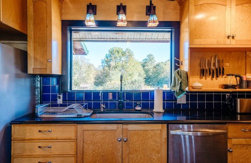 Paoli Cabin | Majestic log home on 20 private acres near ski resort w/pool & hot tub