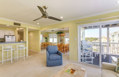 Salter Path Condo | Marina Views, Walk to Beach: Atlantic Beach Condo!