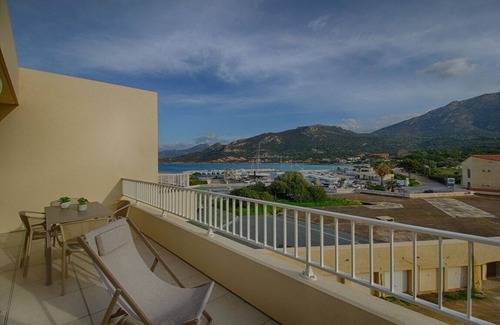 Marine de Saint Ambroggio Apartment | Marine di Sant'Ambroggio - Modern apartment with sea view - F2-A MARINA 4