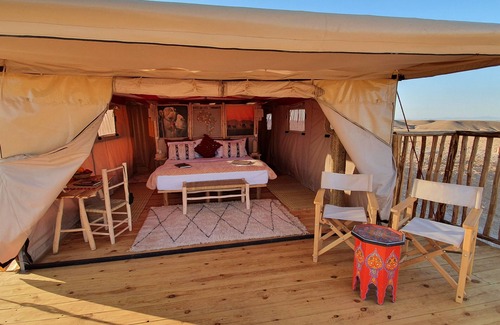 Sidi Badhaj Cabin | Marrakech Agafay Desert Luxury Tented Private Stargazing Camp