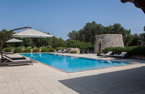 Carpignano Salentino House | Masseria Olivina - Luxury Villa with Trullo - Pool side