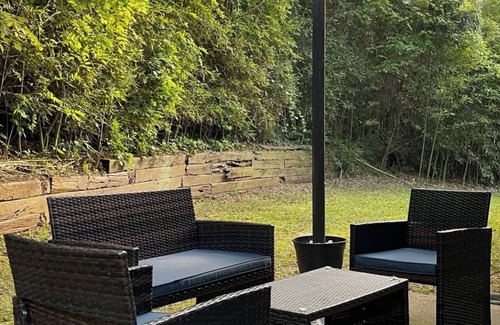 Lawrenceville House | Master BR: Private Bathroom, Workspace with a view & Pool