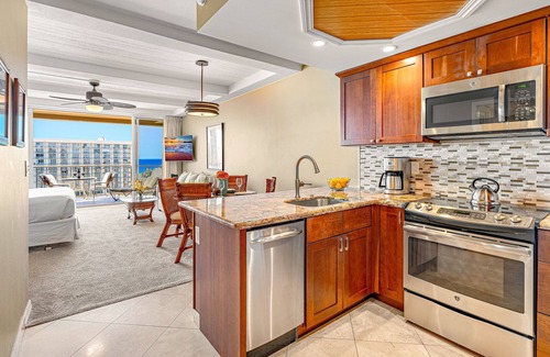 Kaanapali Condo | Maui Resort Rentals: The Whaler 1061 - Upgraded 10th Floor Studio w/Stunning Pacific Ocean and Mountain Views!