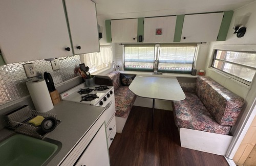 Barnardsville House | “Maybelline”, 1959 Vintage Camper by the Creek
