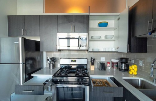 Near South Side Apartment | McCormick Place 2b/2b family unit with optional parking for up to 8 guests