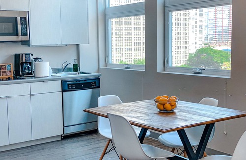 Near South Side Apartment | McCormick Place 2br/2ba with optional parking that sleeps 6