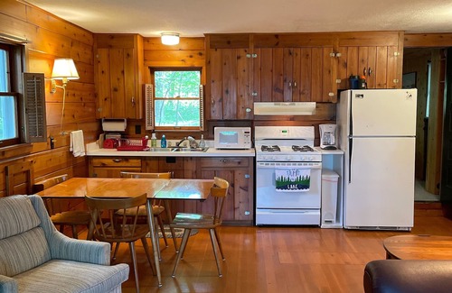 Maple City Cottage | Mccormick Place on Big Glen Lake! Pets allowed. 3 day min after Labor Day.