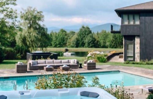 Stowe Area House | Meadowstone Manor Stowe, VT -14 BR Private Manor, 30 Acres, Pool, Tennis, Hiking