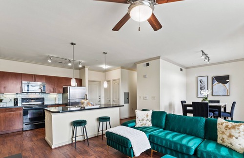 South Main Apartment | Med Center Modern Queen Suite