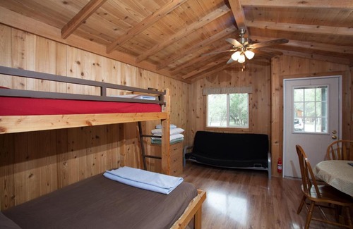 Lakehills Resort | Medina Lake Camping Resort Studio Cabin 1