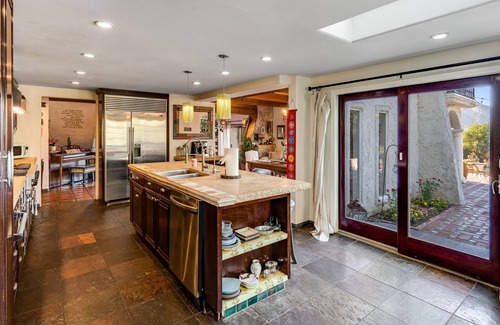 Calabasas House | Mediterranean paradise with lovely pool & spa, mountain-view yoga deck & patios