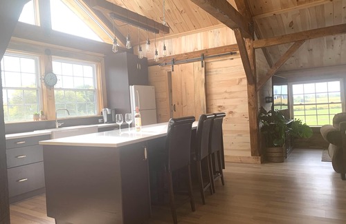 Edwardsburgh/Cardinal Cabin | Meet our adorable alpaca herd , & stay in our luxury Cabin overlooking the farm