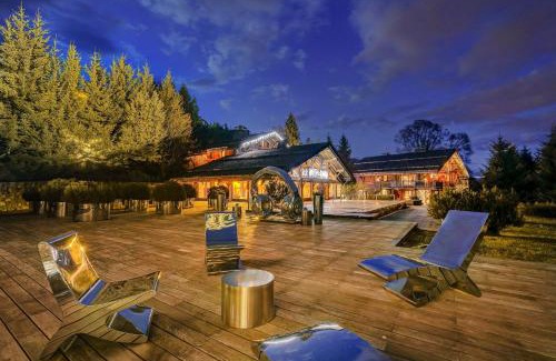 Demi-Quartier Ski Chalet | Megeve Luxury Estate The Royal Alpine Retreat with Mont Blanc View