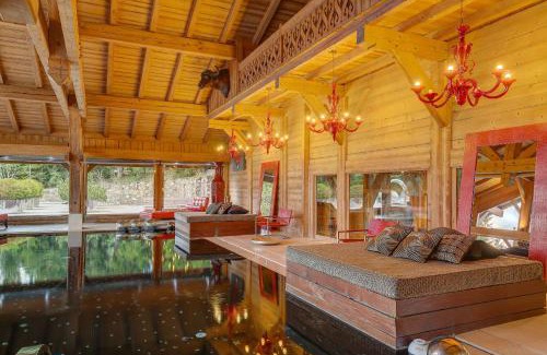 Demi-Quartier Ski Chalet | Megeve Luxury Estate The Royal Alpine Retreat with Mont Blanc View