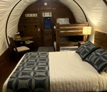 Glenwood House | Memorable Vacation in 1800s-Style Covered Wagon in Glenwood, Iowa
