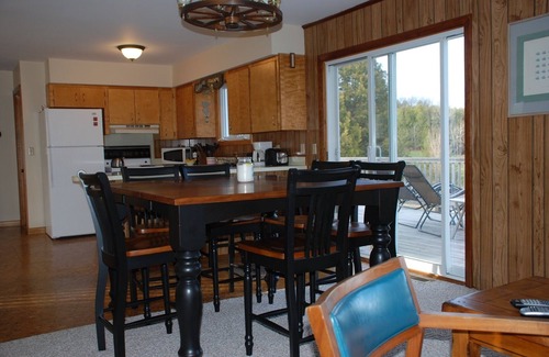Newport Center House | Memphremagog lakefront home, large yard, waterfront, dock, and small beach