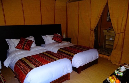 Taouz House | Merzouga luxury desert camp, in Erg Chebbi dunes (offers camel ride)