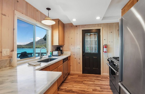 Meeks Bay House | Mesmerizing Meeks Bay | Outdoor Waterfront Deck