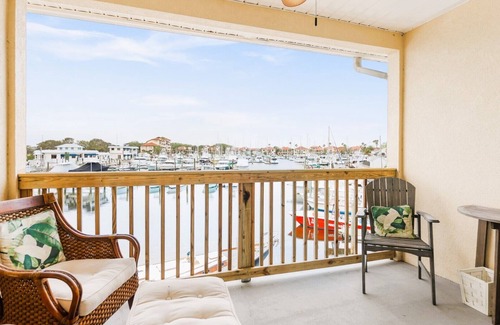 St. Augustine Condo | Mesmerizing Sunset Marina Views, King Bed
