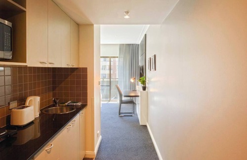 Chinatown Apartment | Metropolis Queen Studio with Indoor Pool and Balcony