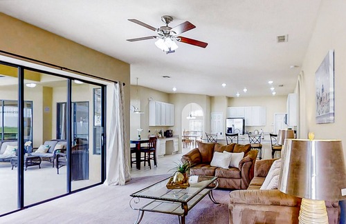 Legacy Park House | Mickey's Hideaway | Spacious house in Davenport with pool & children's items