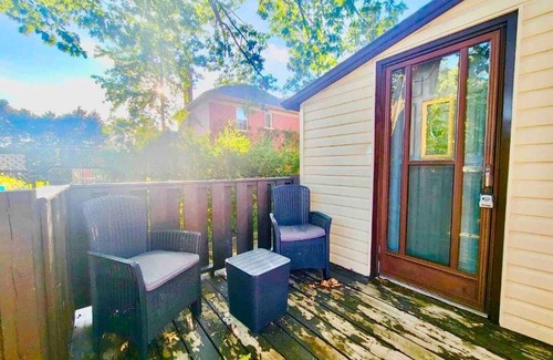 Cambridge Apartment | Mid century apartment with private backyard and deck