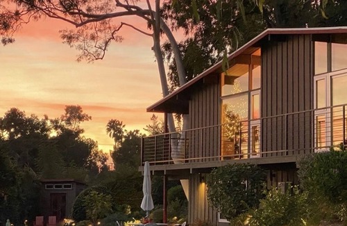 Altadena House | Mid Century Estate, Private Suite with Pool/Jacuzzi/Gym