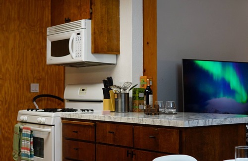 Ashford Cabin | Mid-century modern cabin with spacious 2-bedroom, 1-bathroom, private backyard