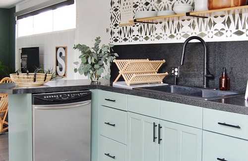 Twin Palms House | Mid-Century Modern Bohemian Bungalow w/Pool