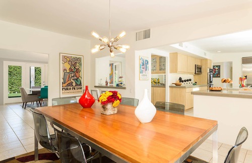 Old Las Palmas House | Mid-Century Modern Celebrity Estate By Wexler! Alan Ladd Estate! Private! Spectacular Mountain Views!