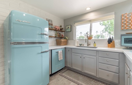 Casa Dorado Condo | Mid Century, Quiet Gated Community. Tennis, Pickleball, Pools, Spa, Pets, Garage