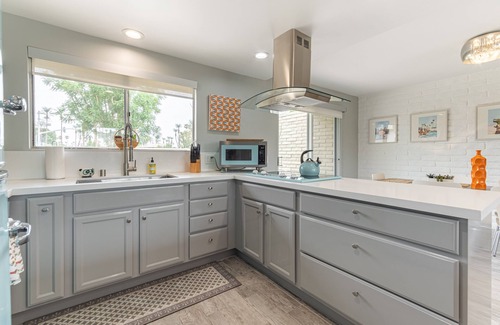 Casa Dorado Condo | Mid Century, Quiet Gated Community. Tennis, Pickleball, Pools, Spa, Pets, Garage