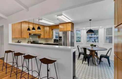 Willow Park House | Midcentury Retreat on 1 Acre with Pool! Pets Welcome!
