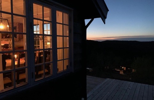 Lardal Municipality House | Middagslia - cabin at Skrim with amazing view