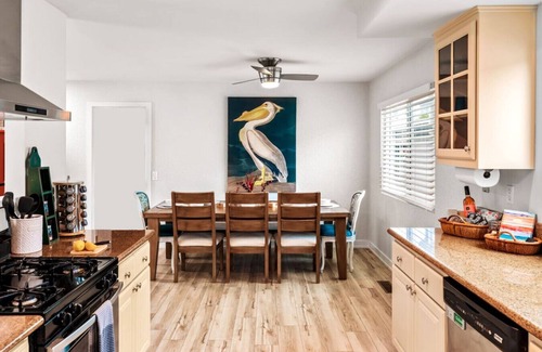 Townsite House | Mile to Beach! Pool Table & Hot tub! Pet Friendly!