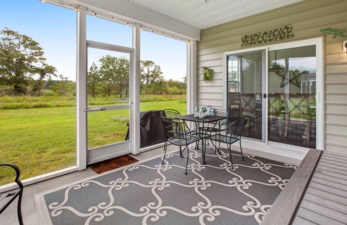 Millville House | Millville by the Sea | Lovely getaway w/pool, patio, lake view, central AC, gym