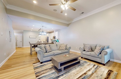 Frankford House | Millville By The Sea home w/3 pools, pickleball, fitness center, fireplace, dock