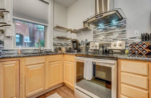 Colorado Springs Apartment | Miners Anvil! Steps to Historic District & OCC