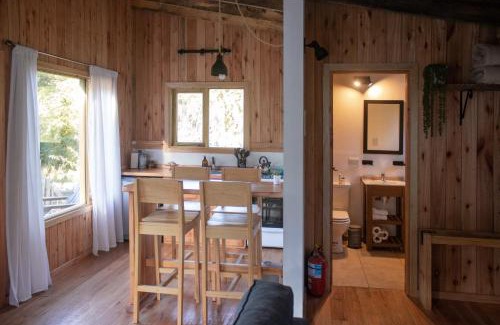 Lanin National Park Ski Chalet | Mini Casa en la montaña con vista a la CASCADA- Andes Alquileres