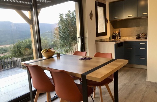 Serra-di-Ferro Villa | Mini-villa, magnificent sea view - heated pool - residence in Serra Di Ferro