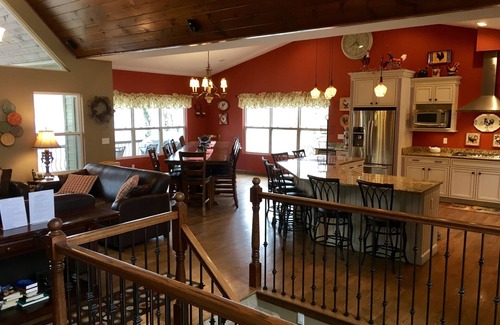 Big Creek House | Minimal Steps to the Lakefront 2 Slip Dock, Hot Tub, 2Kitchen, 2 Ice Makers