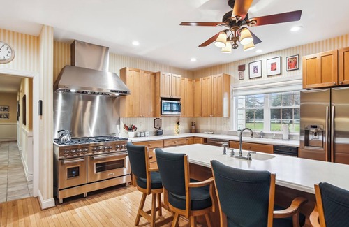 Easton House | Minutes from Downtown Easton and St. Michaels | Pool | 1st Floor Bedroom | Pet F